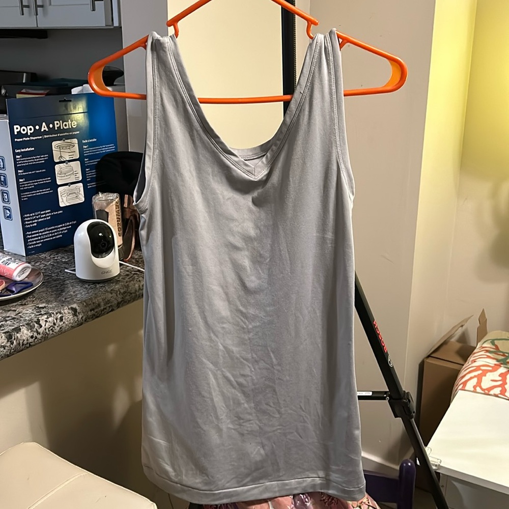 Medium gray silky feel tank